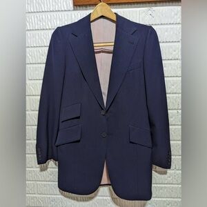 Blue vintage 70s suit